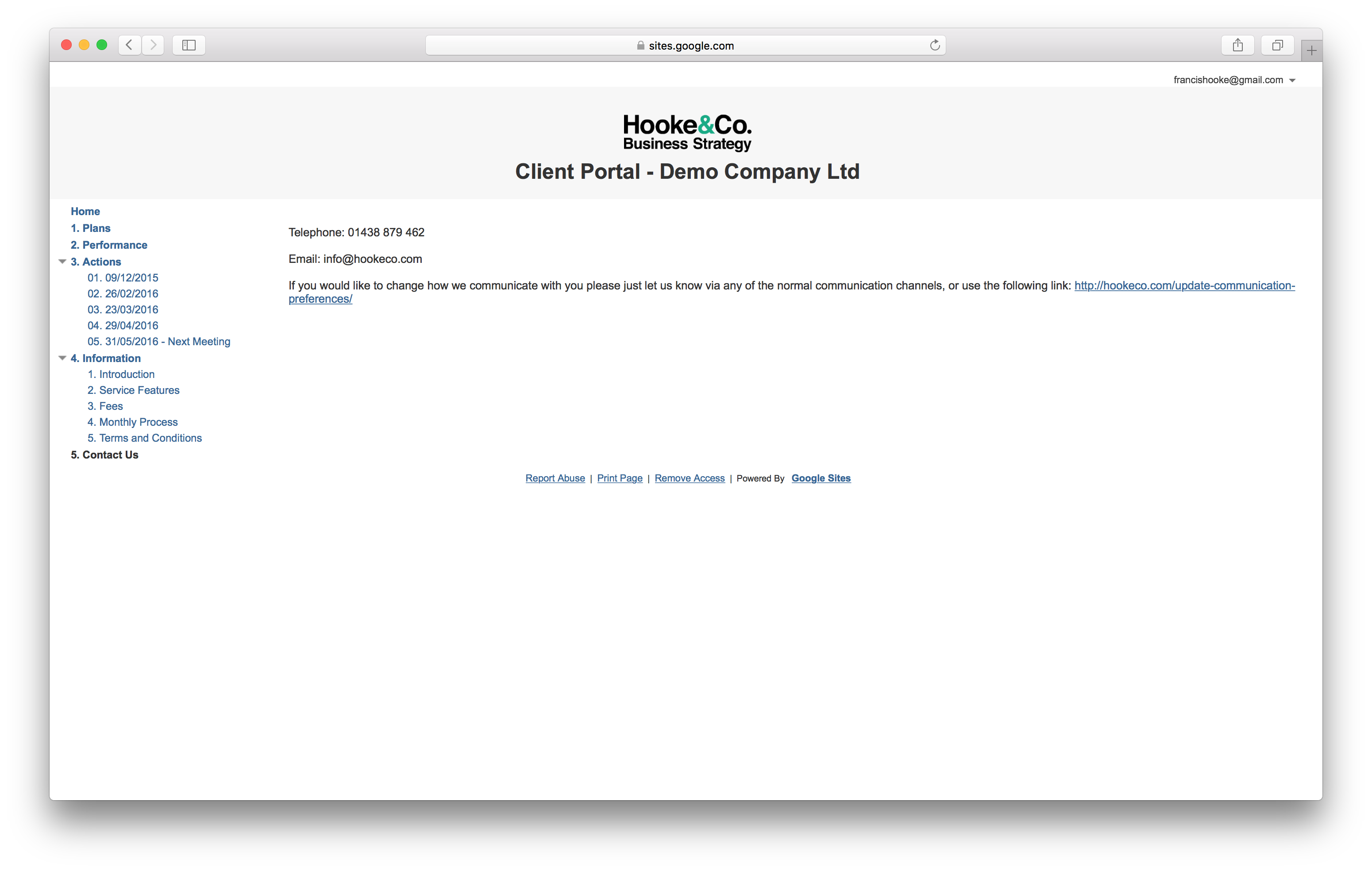 Client Portal - Contact Us