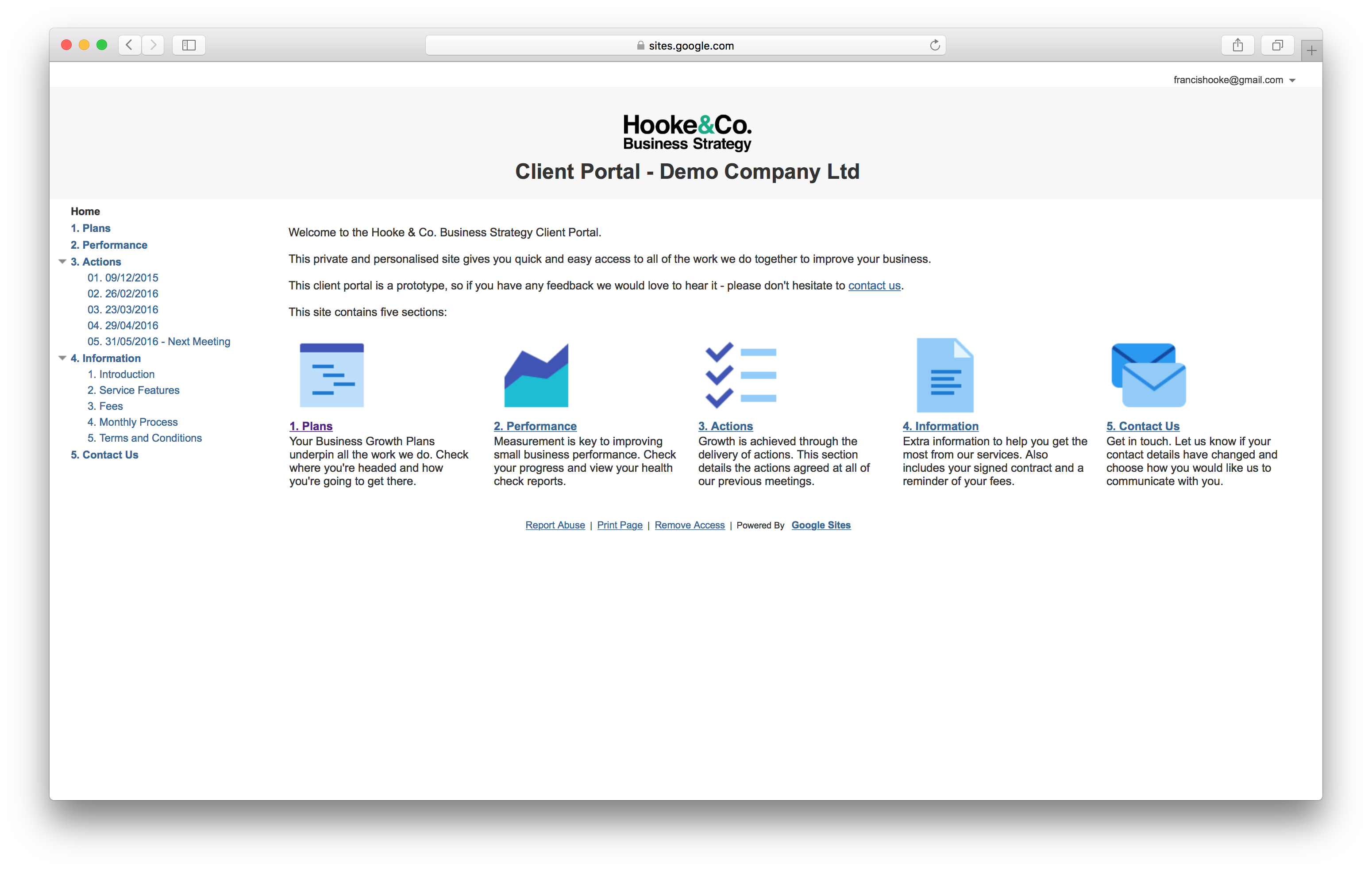 Client Portal - Homepage